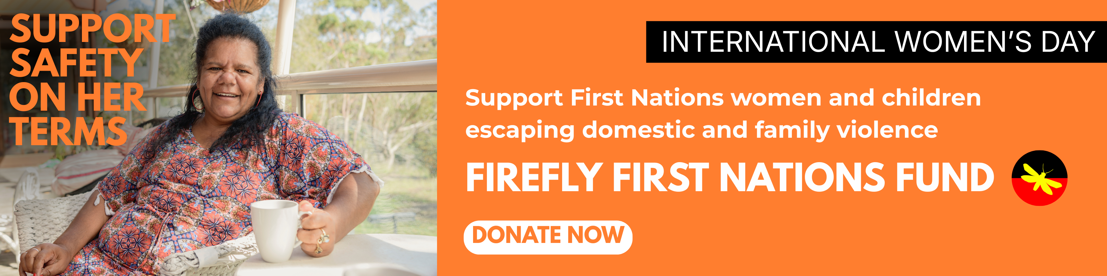 Image promoting the Women's Community Shelters campaign, emphasizing that safe beds save lives for vulnerable women.